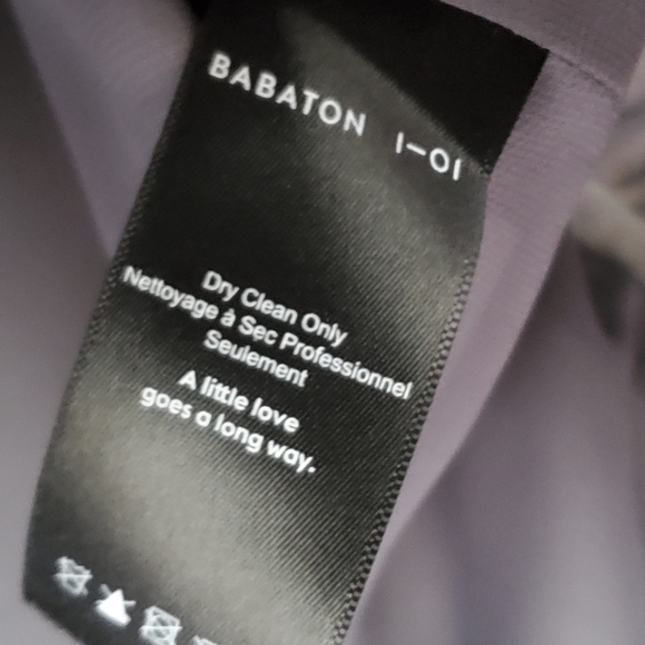 Babaton 1-01 grey 90% Wool 8% Cashmere top with zipper back opening - Picture 15 of 16